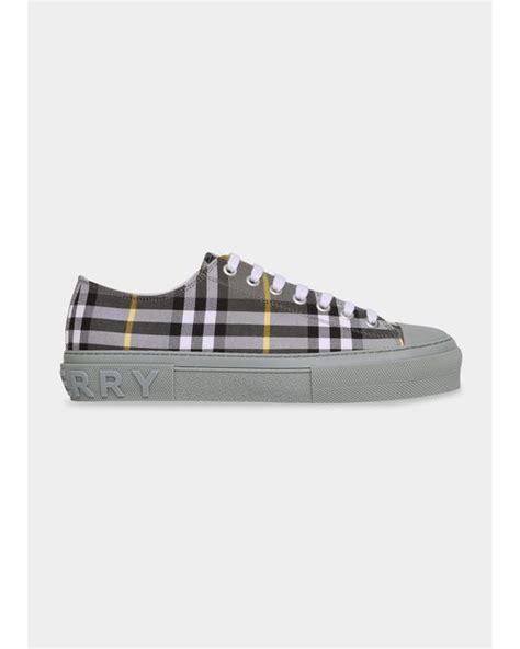 burberry check canvas trainers|burberry jack check.